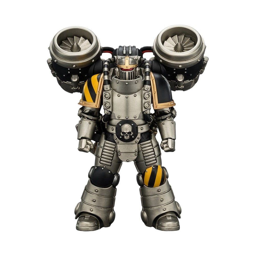 PREORDER Warhammer Collectibles: 1/18 Scale Iron Warriors MkII Assault Legionary1 with Bolt pistol. Chain axe