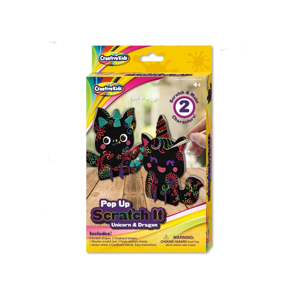 PREORDER Pop Up Scratch It Unicorn & Dragon