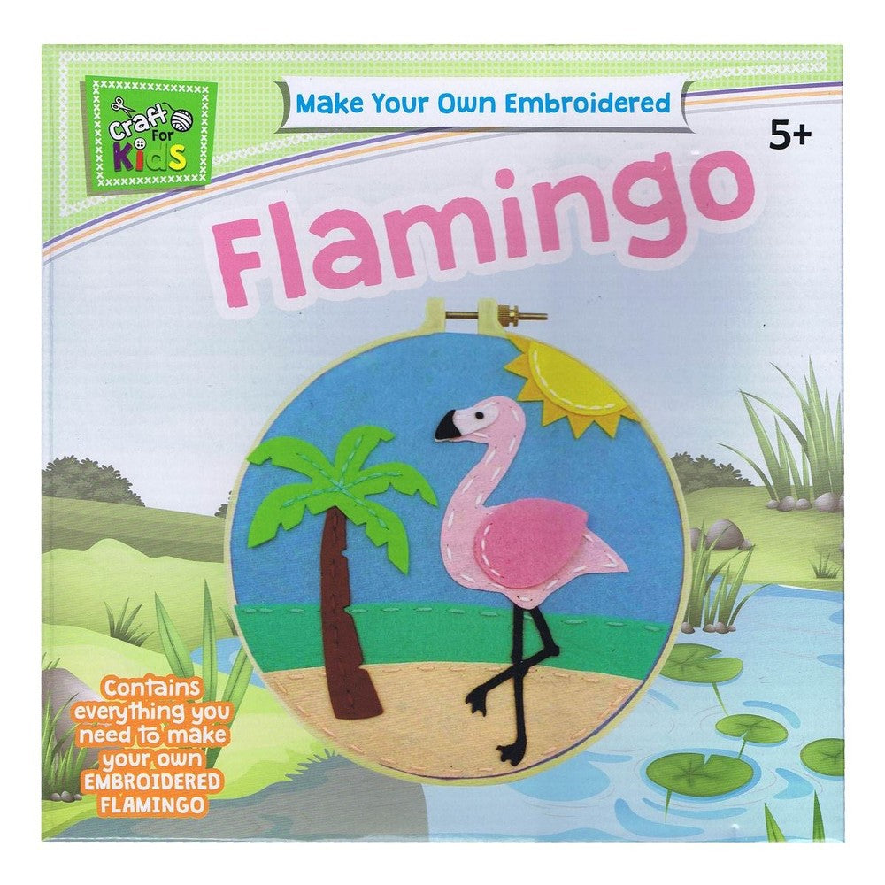PREORDER Make Your Own Embroidered Flamingo