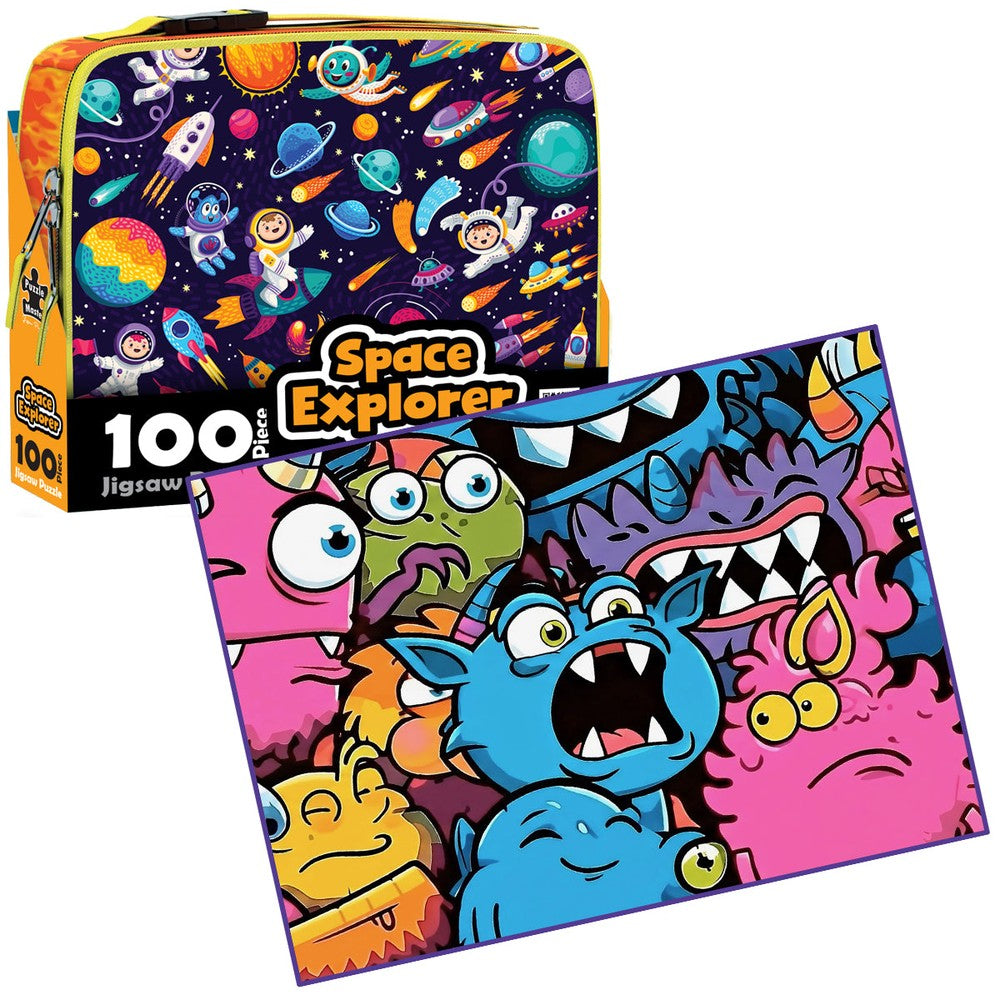 PREORDER Puzzle - BMS - 100 Piece Lunch Box Puzzle Space Explorer AR Edition