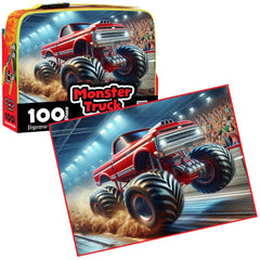 PREORDER Puzzle - BMS - 100 Piece Lunch Box Puzzle Monster Truck AR Edition