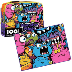 PREORDER Puzzle - BMS - 100 Piece Lunch Box Puzzle Monster Mash AR Edition