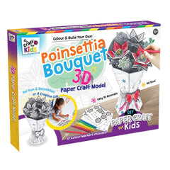 PREORDER Colour and Build Your Own 3D Poinsettia Bouquet