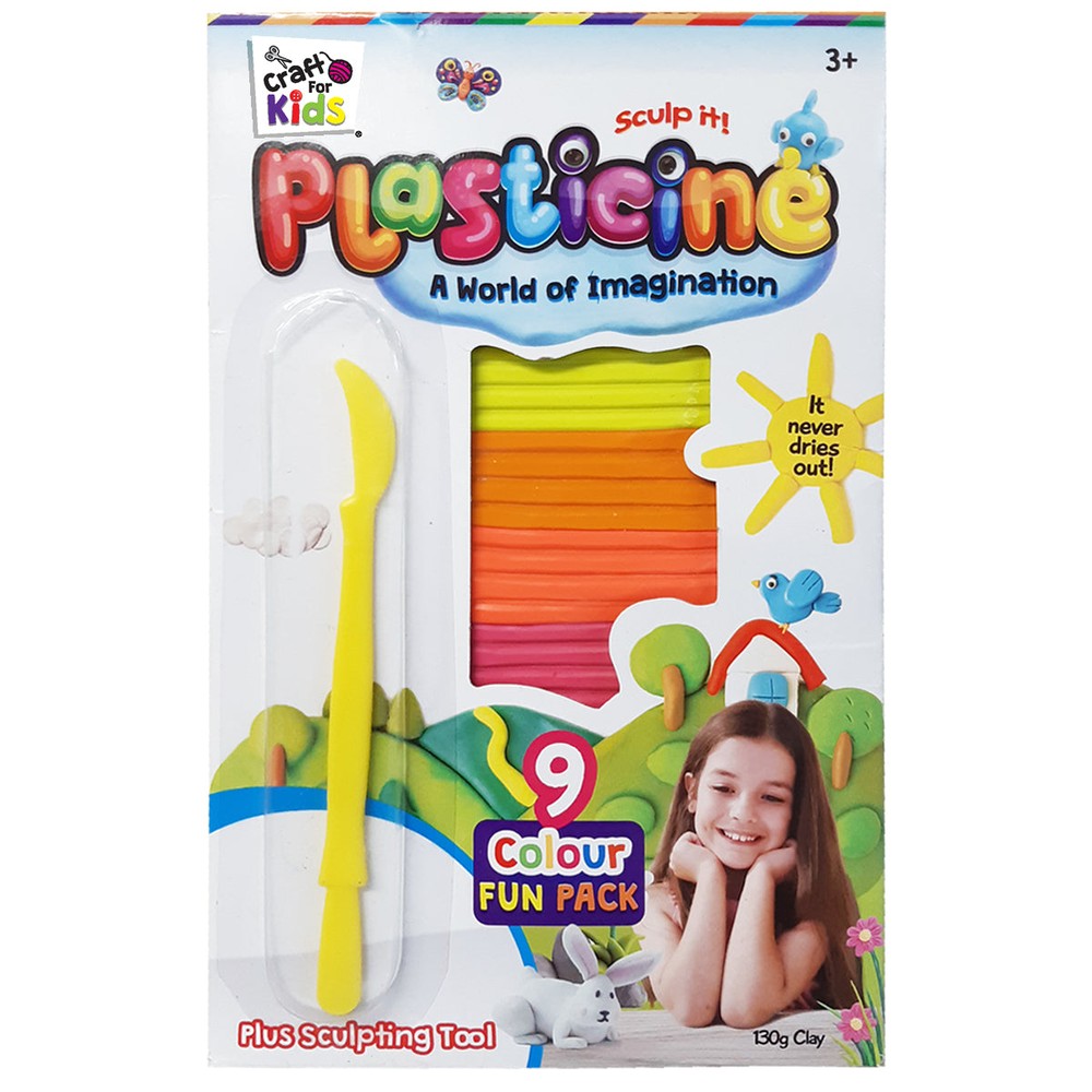 PREORDER Plasticine 9 Pack Plus Tool