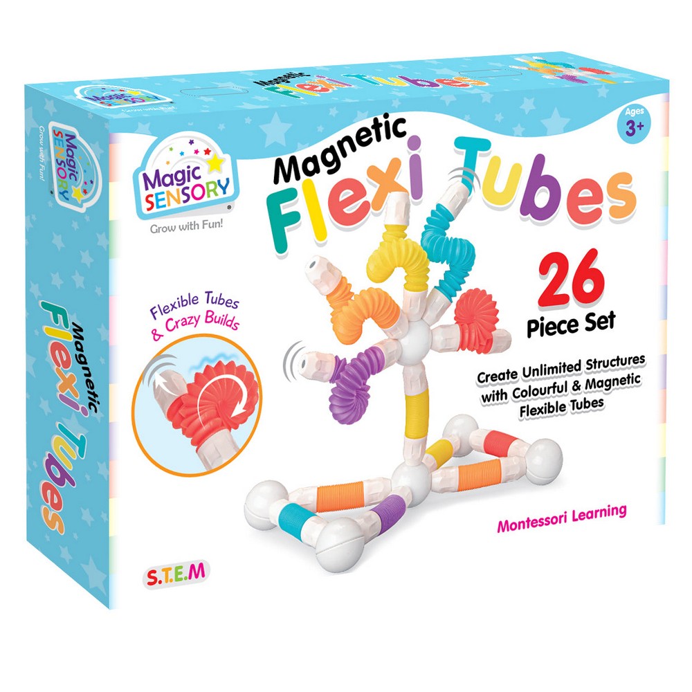 PREORDER Magnetic Flexi Tubes 26 Piece Set