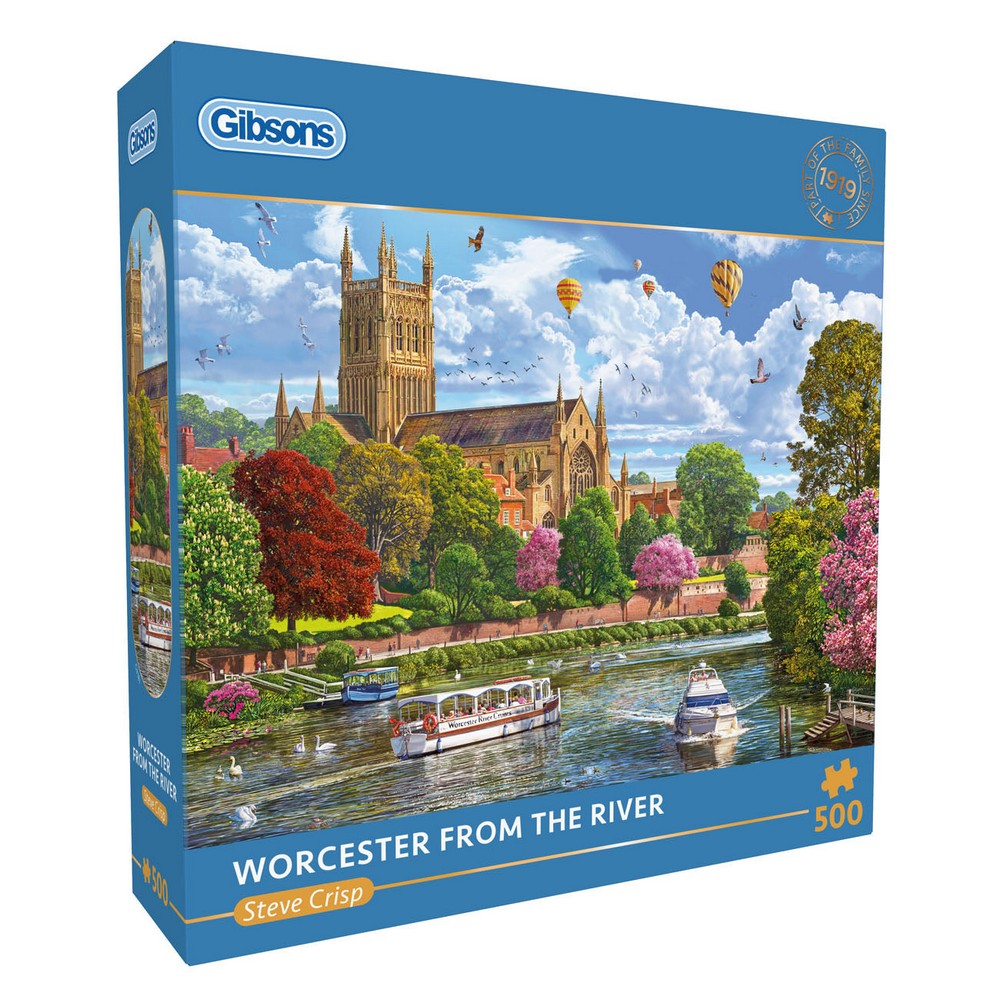 PREORDER Puzzle - Gibsons - Worcester from the River (500)
