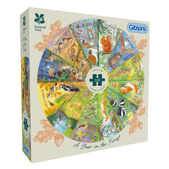 PREORDER Puzzle - Gibsons - National Trust: A Year in the Forest (500 Circ)