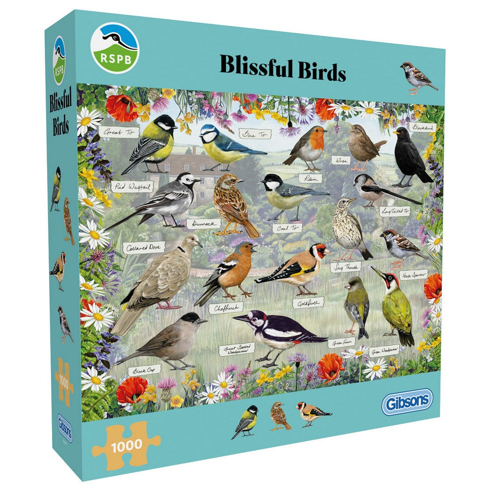 PREORDER Puzzle - Gibsons - RSPB: Blissful Birds (1000)