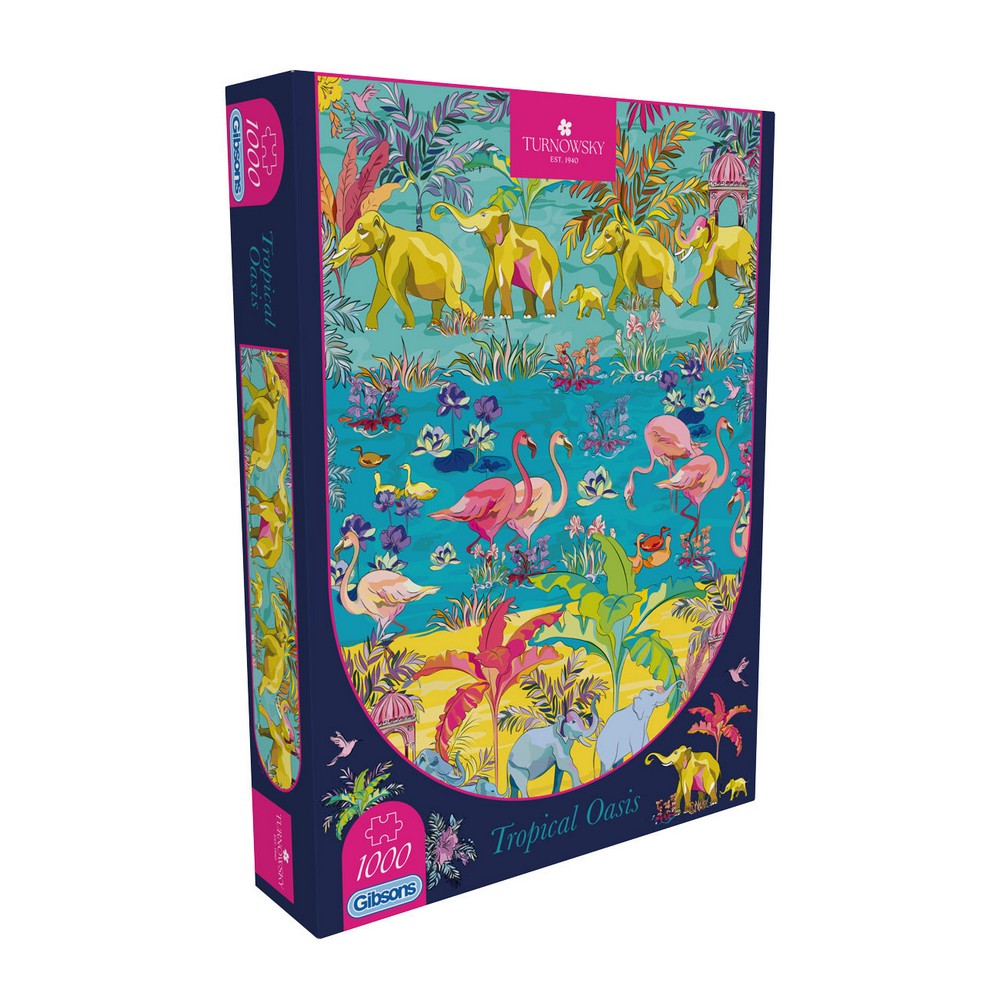 PREORDER Puzzle - Gibsons - House of Turnowsky: Tropical Oasis (1000)