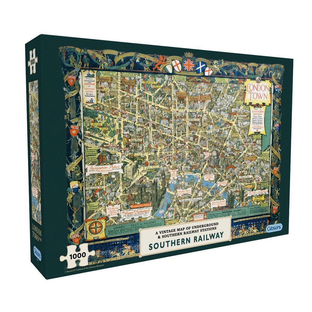 PREORDER Puzzle - Gibsons - London Town by Southern Railway (1000)