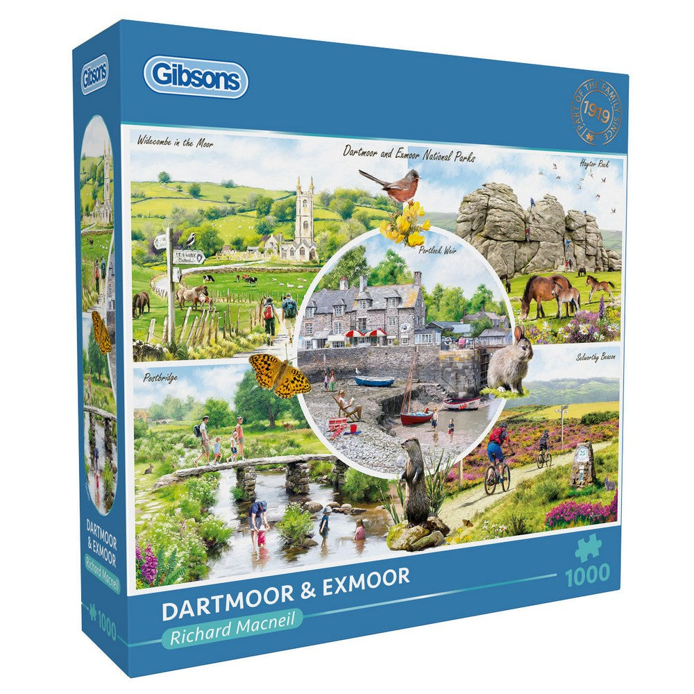 PREORDER Puzzle - Gibsons - Dartmoor & Exmoor (1000)