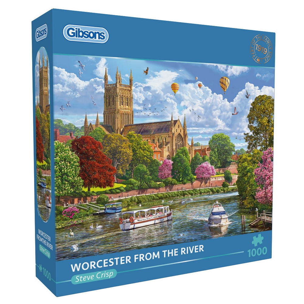 PREORDER Puzzle - Gibsons - Worcester from the River (1000)
