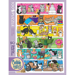 PREORDER Puzzle - Cobble Hill - Doodlecat Days - 100pc