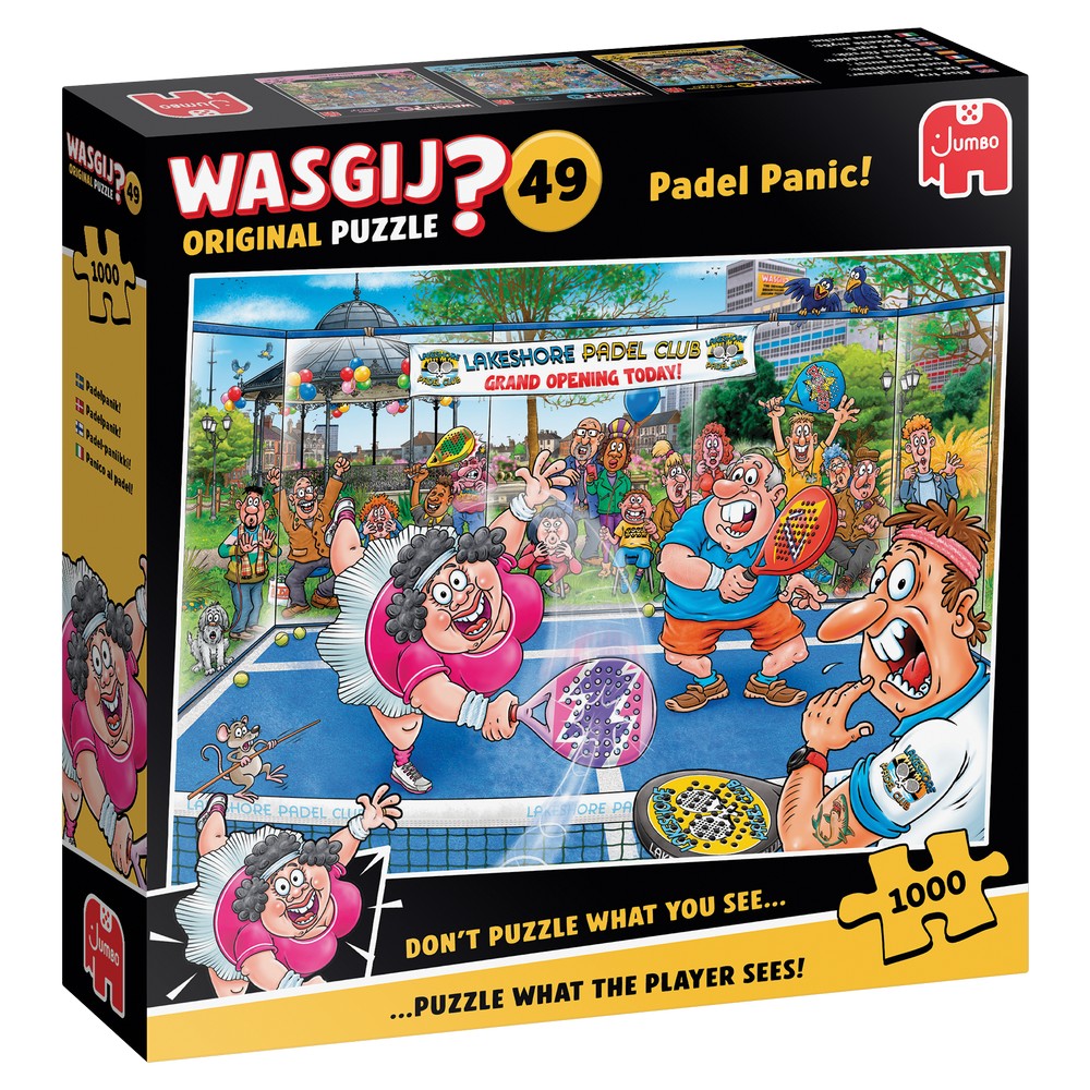 PREORDER Puzzle - Holdson - Wasgij? - Original - #49 - Padel Panic! 1000pc