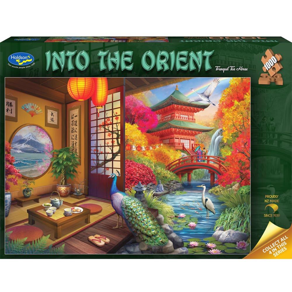 PREORDER Puzzle - Holdson - Into the Orient - 1000pc Puzzle - Tranquil Tea House