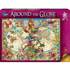 PREORDER Puzzle - Holdson - Around the Globe - 1000pc Puzzle - Birds & Butterflies