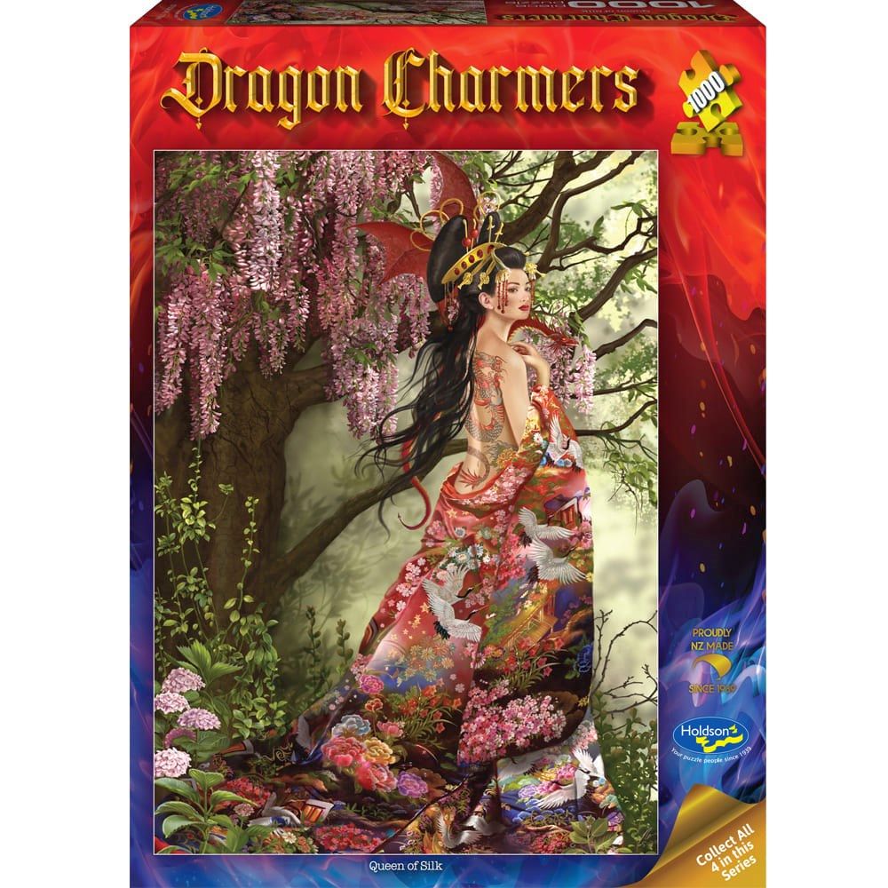 PREORDER Puzzle - Holdson - Dragon Charmers - 1000pc Puzzle - Queen of Silk - Pink