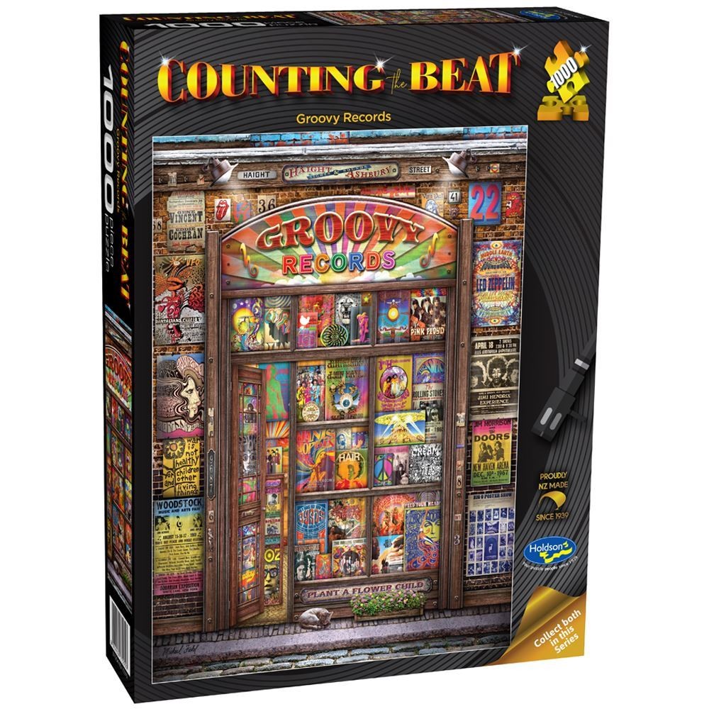PREORDER Puzzle - Holdson - Counting the Beat - 1000pc Puzzle - Groovy Records