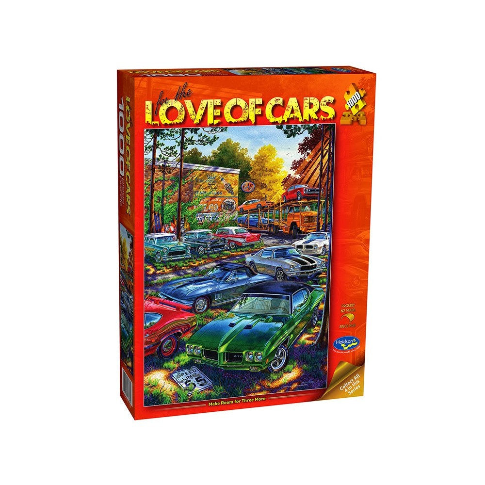 PREORDER Puzzle - Holdson - For the Love of Cars - 1000pc Puzzle - Make Room For 3