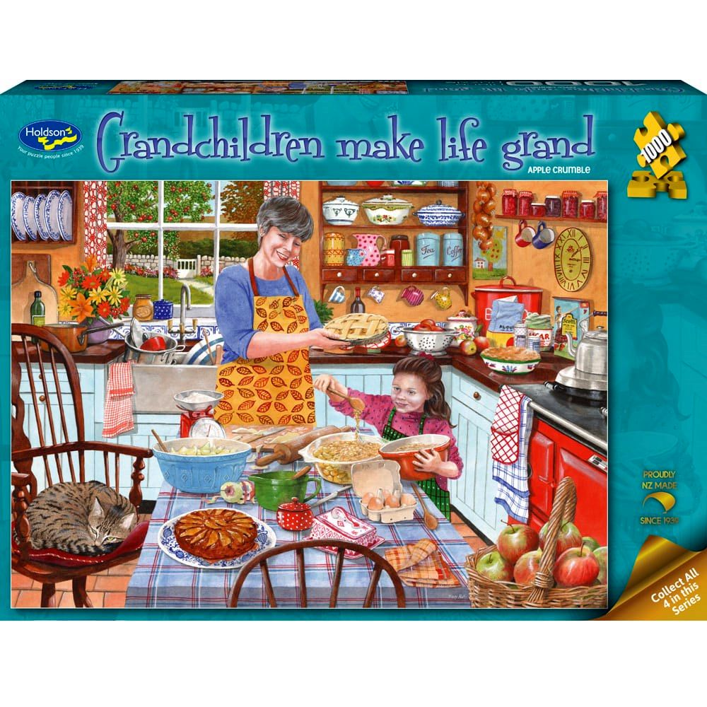 PREORDER Puzzle - Holdson - Grandchildren Make Life Grand - 1000pc Puzzle - Apple Crumble