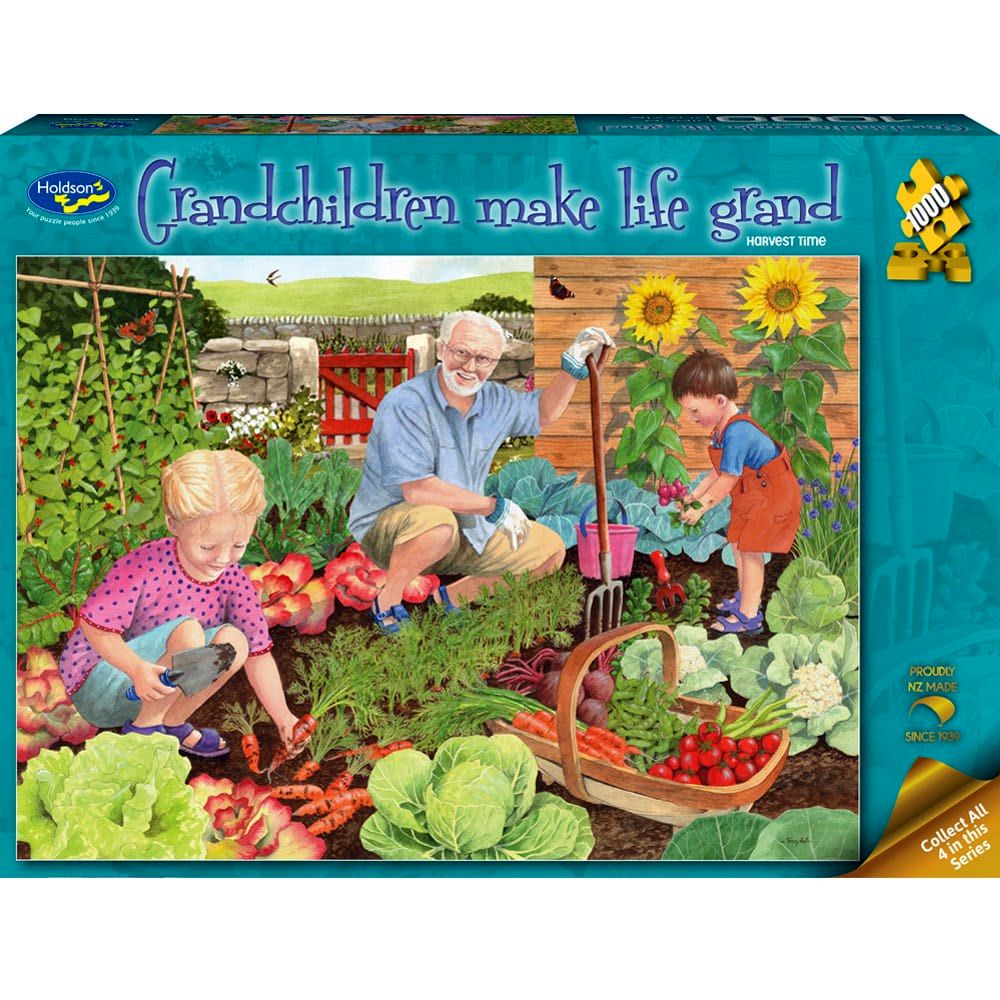 PREORDER Puzzle - Holdson - Grandchildren Make Life Grand - 1000pc Puzzle - Harvest Time
