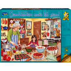 PREORDER Puzzle - Holdson - Grandchildren Make Life Grand - 1000pc Puzzle- Strawberry Jam