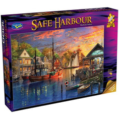 PREORDER Puzzle - Holdson - Safe Harbour - 1000pc Puzzle - Harbour Sunset