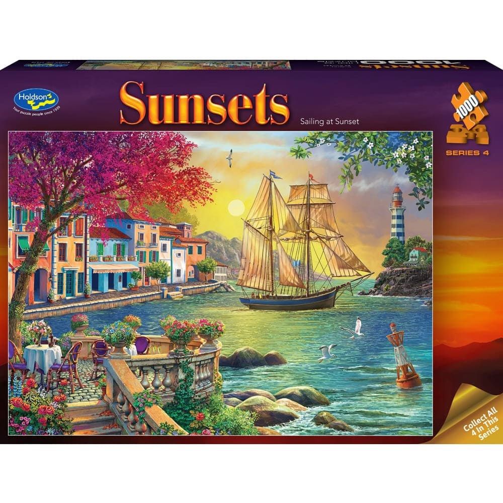 PREORDER Puzzle - Holdson - Sunsets S4 - 1000pc Puzzle - Sailing At Sunset