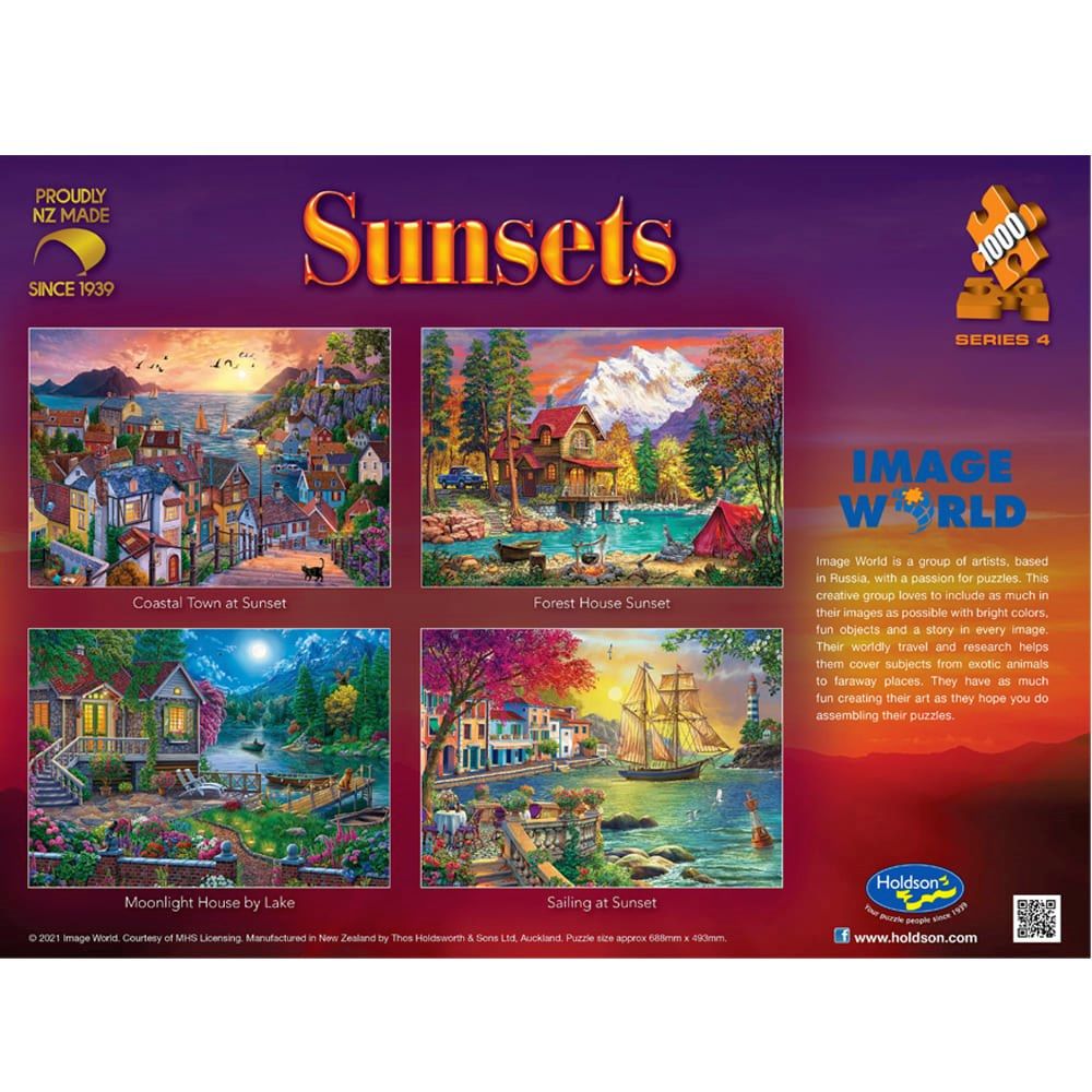 PREORDER Puzzle - Holdson - Sunsets S4 - 1000pc Puzzle - SET OF FOUR (Master)