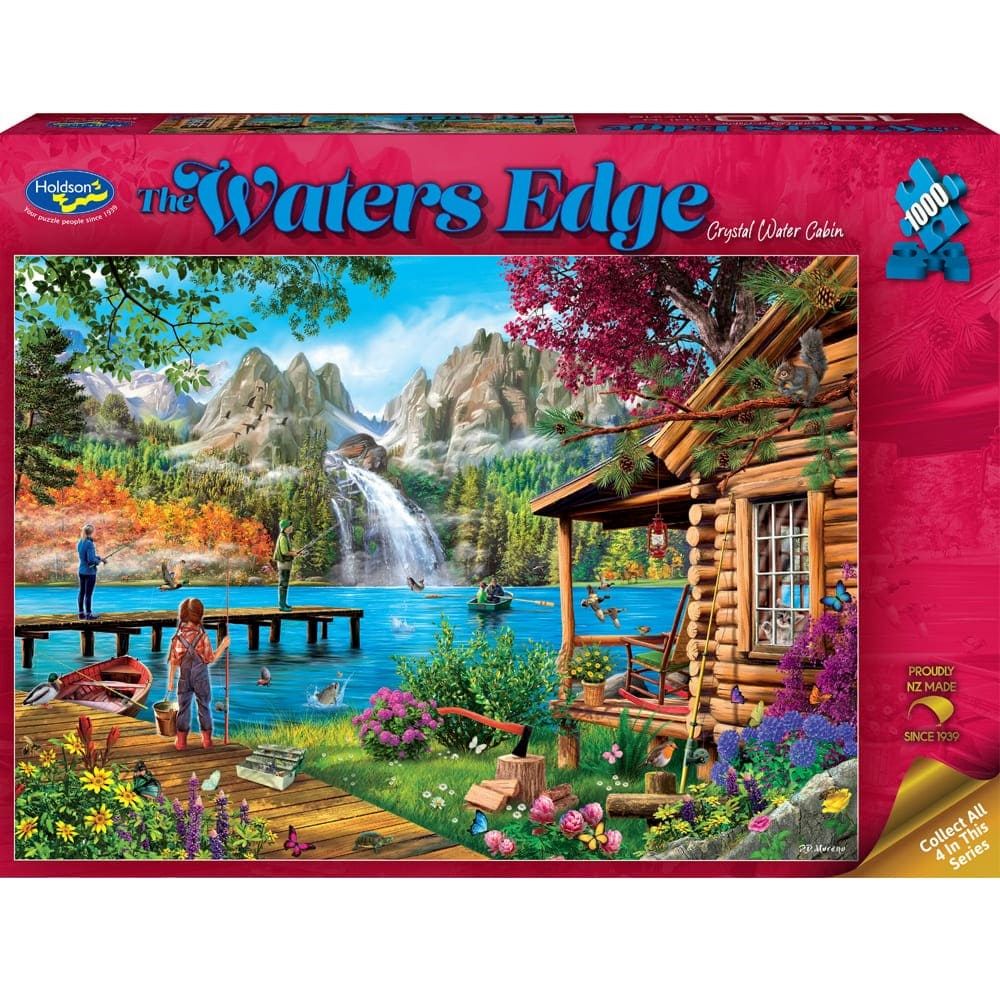 PREORDER Puzzle - Holdson - The Waters Edge - 1000pc Puzzle - Crystal Water Cabin