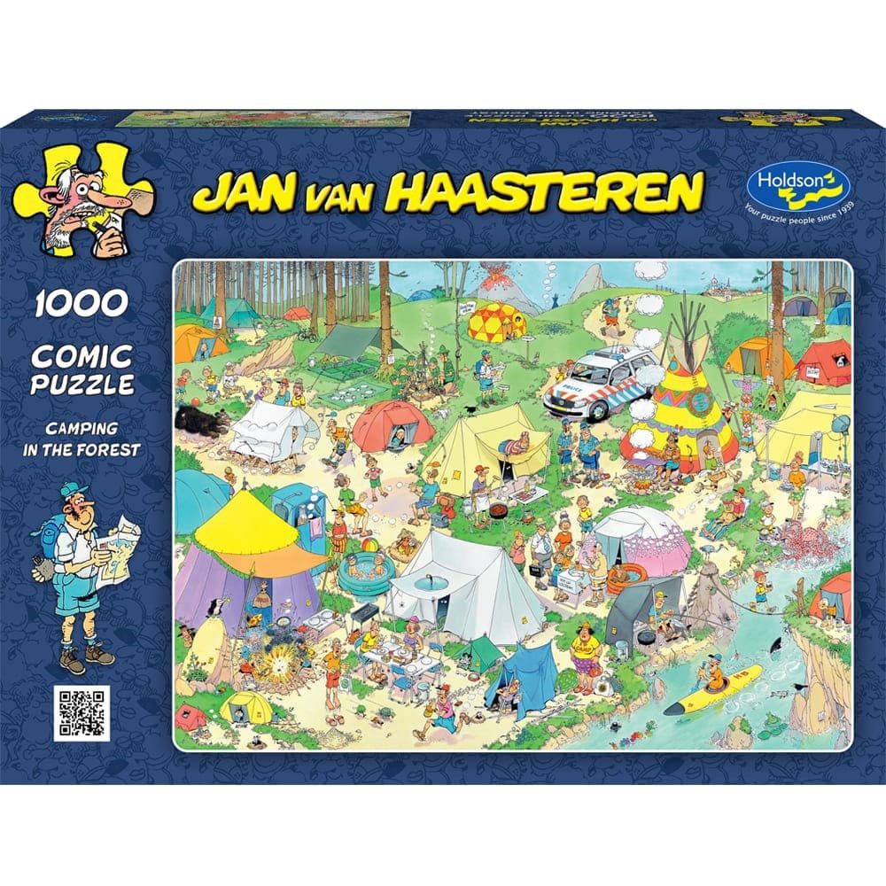 PREORDER Puzzle - Holdson - Van Haasteren - 1000pc Puzzle - Camping In Forest