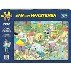 PREORDER Puzzle - Holdson - Van Haasteren - 1000pc Puzzle - Camping In Forest