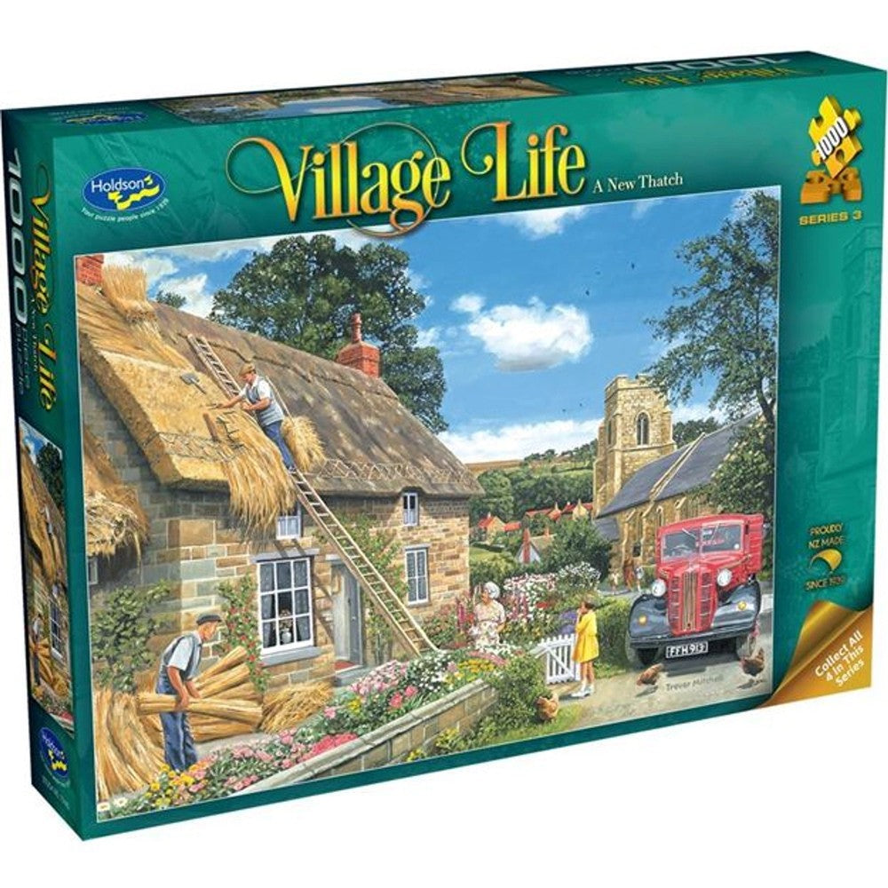 PREORDER Puzzle - Holdson - Village Life S3 - 1000pc - A New Thatch