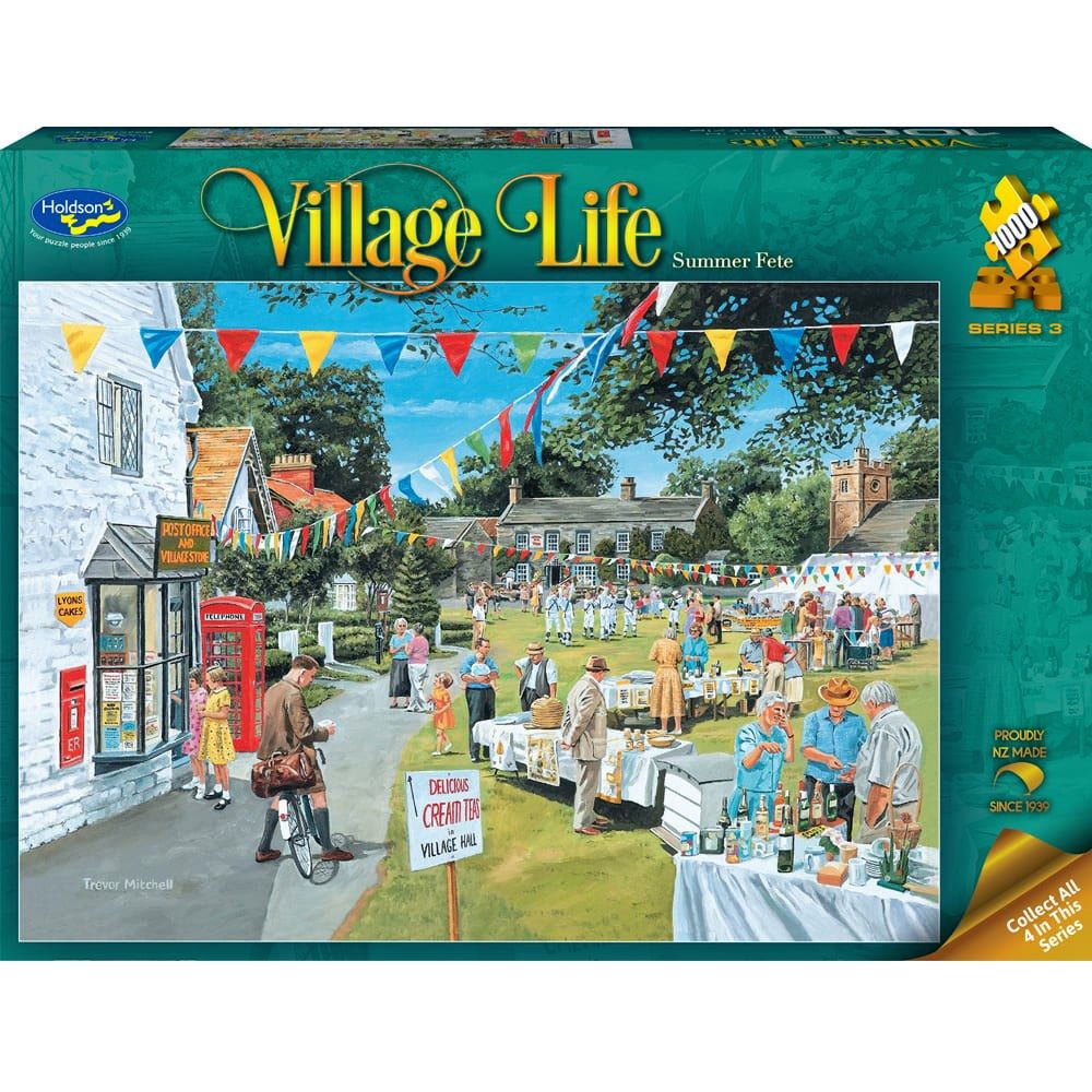 PREORDER Puzzle - Holdson - Village Life - 1000pc Puzzle- Summer Fete