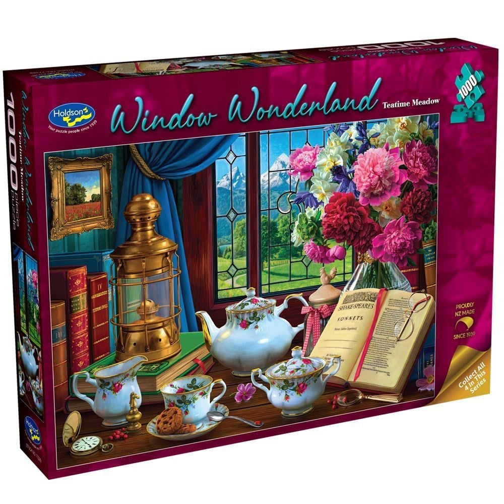 PREORDER Puzzle - Holdson - Window Wonderland - 1000pc Puzzle - Teatime Meadow