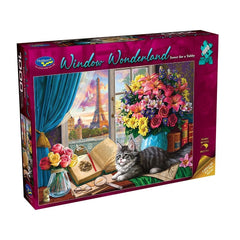 PREORDER Puzzle - Holdson - Window Wonderland - 1000pc Puzzle - Tower For Tabby
