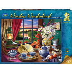 PREORDER Puzzle - Holdson - Window Wonderland S2 - 1000pc Puzzle - Evening Tea Party