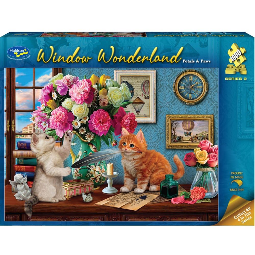 PREORDER Puzzle - Holdson - Window Wonderland S2 - 1000pc Puzzle - Petals & Paws