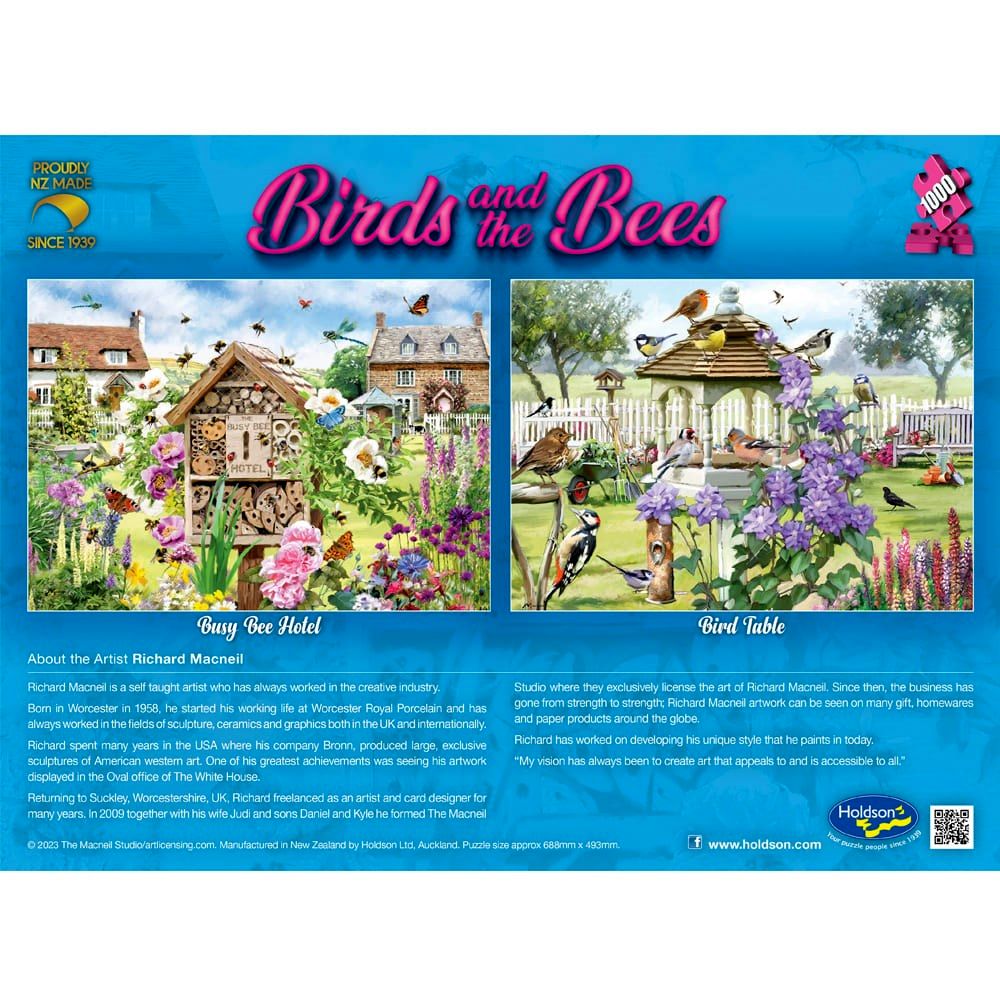 PREORDER Puzzle - Holdson - Birds & The Bees - 1000pc Puzzle - (Master)