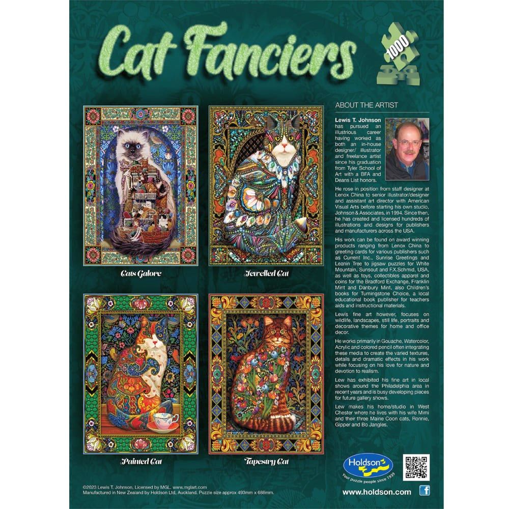 PREORDER Puzzle - Holdson - Cat Fanciers - 1000pc Puzzle - SET OF FOUR