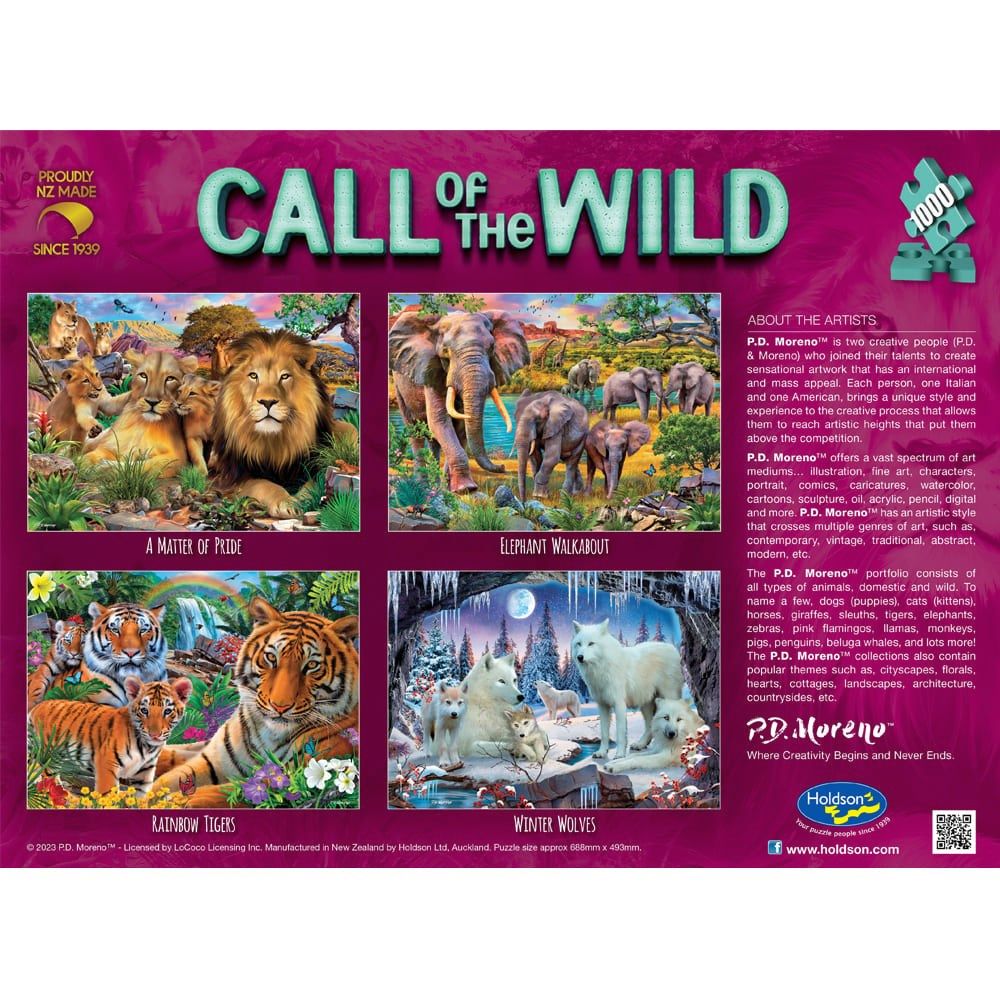 PREORDER Puzzle - Holdson - Call of The Wild S2 - 1000pc Puzzle - SET OF FOUR
