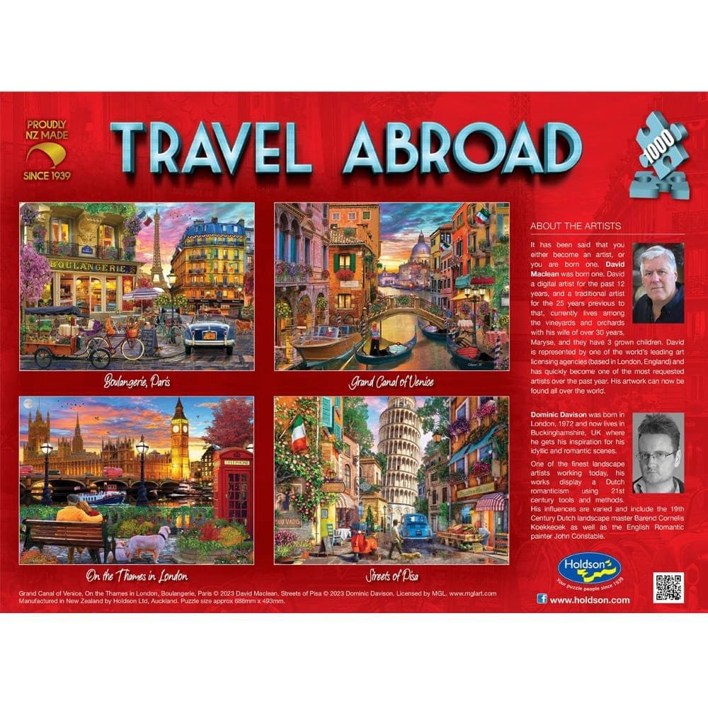 PREORDER Puzzle - Holdson - Travel Abroad - 1000pc Puzzle - SET OF FOUR