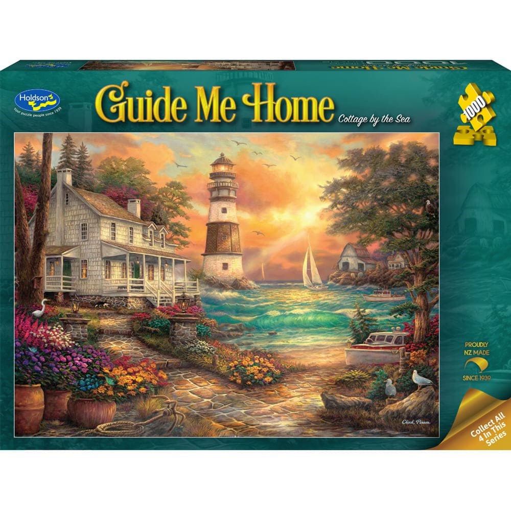 PREORDER Puzzle - Holdson - Guide Me Home - 1000pc Puzzle - Cottage By The Sea