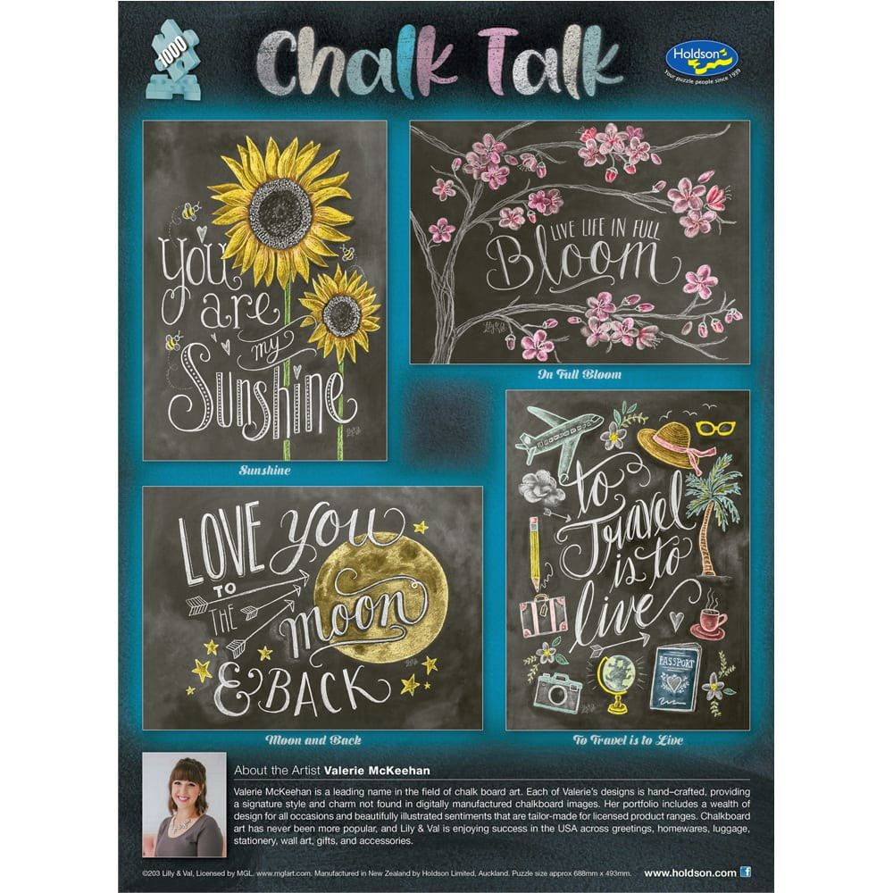 PREORDER Puzzle - Holdson - Chalk Talk - 1000pc Puzzle - SET OF FOUR