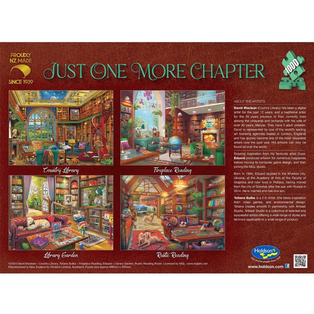 PREORDER Puzzle - Holdson - Just One More Chapter - 1000pc Puzzle - SET OF FOUR