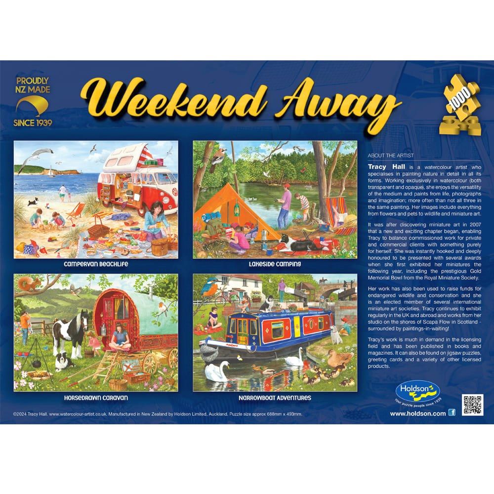 PREORDER Puzzle - Holdson - Weekend Away - 1000pc Puzzle - SET OF FOUR