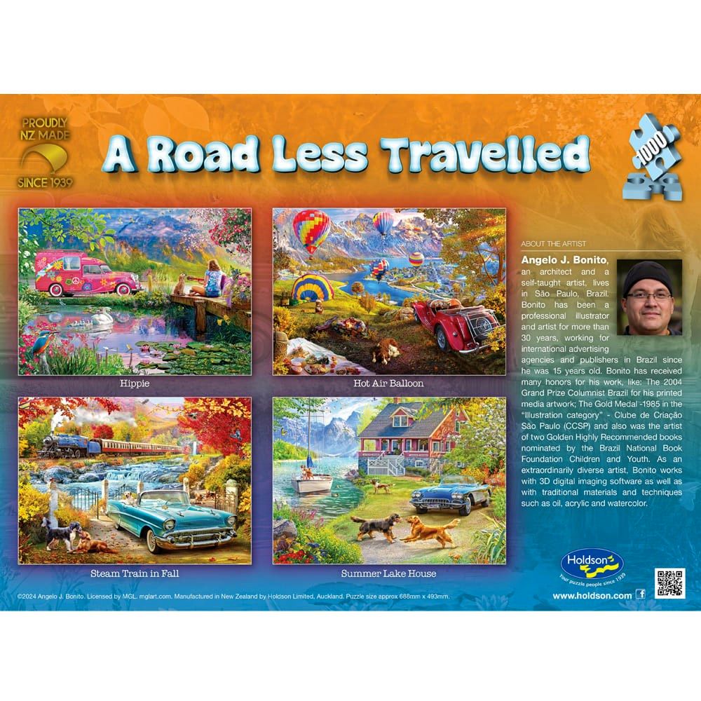 PREORDER Puzzle - Holdson - A Road Less Travelled - 1000pc Puzzle - SET OF FOUR