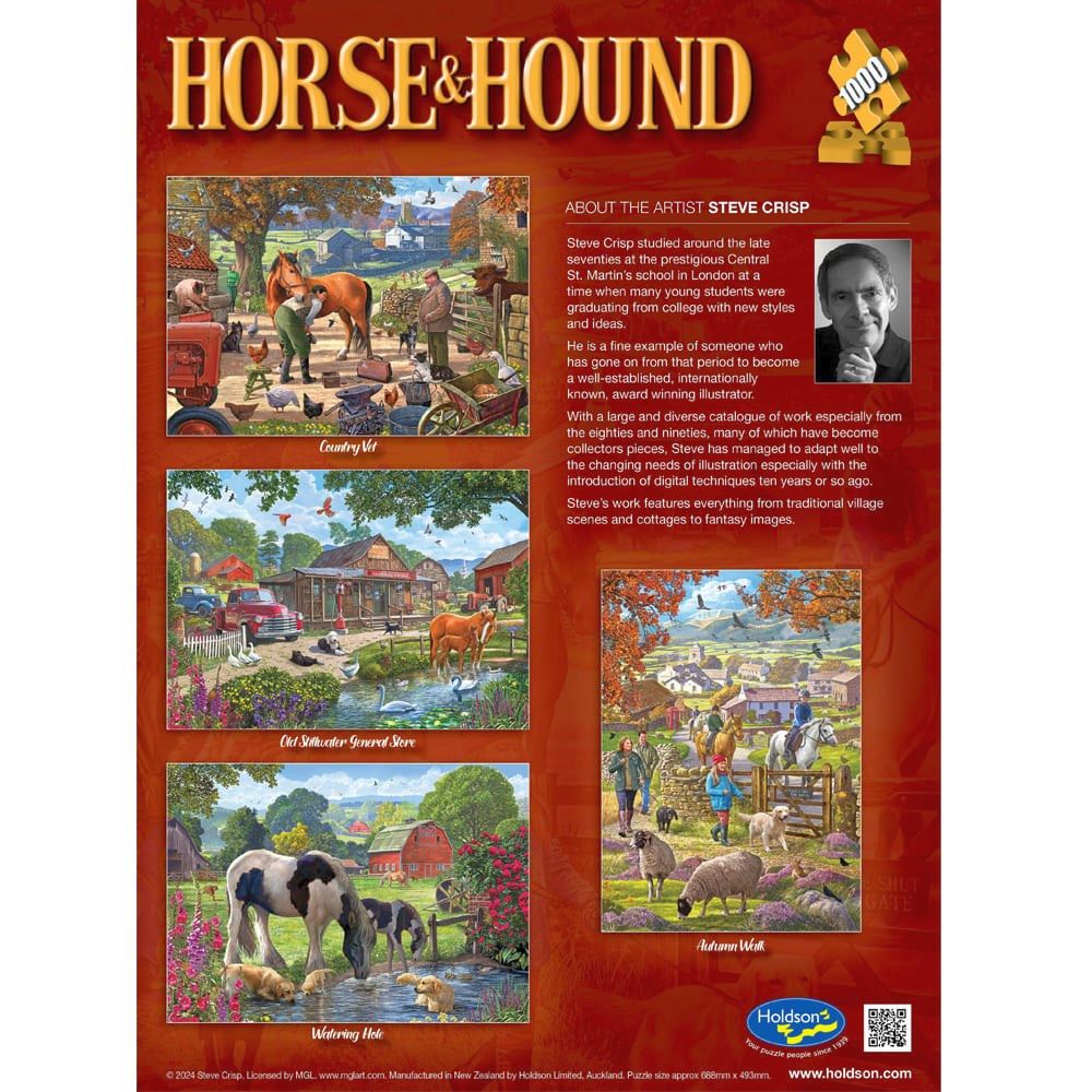 PREORDER Puzzle - Holdson - Horse & Hound - 1000pc Puzzle - SET OF FOUR