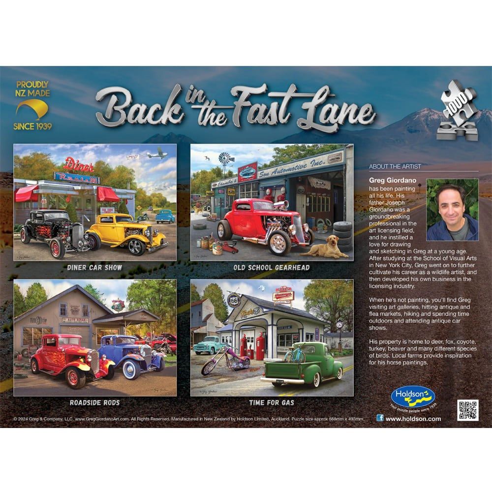 PREORDER Puzzle - Holdson - Back in the Fast Lane - 1000pc Puzzle - SET OF FOUR