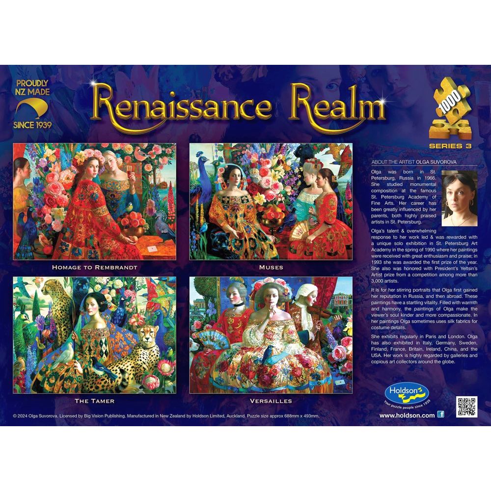 PREORDER Puzzle - Holdson - Renaissance Realm S3 - 1000pc Puzzle - SET OF FOUR